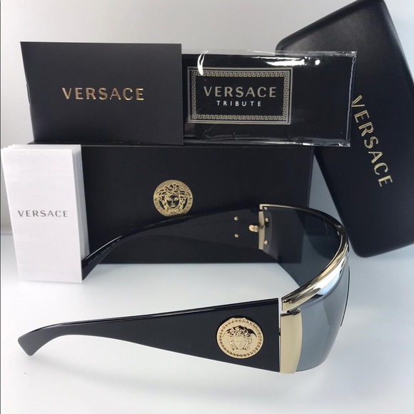 💯 - Versace New Ve2197 1252/6g Shield Mod 2197 Sunglasses - Picture 6 of 12
